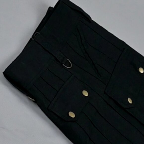 Scottish 6 Pockets Men kilt Black Cargo stylish Traditional  Utlity Kilt NEW - Picture 4 of 8